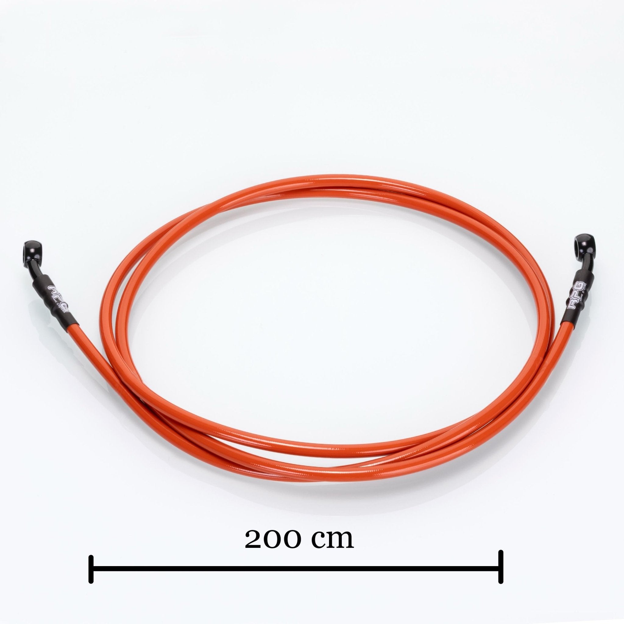 Bremsleitung Stahlflex RPG Tuning Universell Yamaha AeroxRacingProjectGermanyBremsleitungOrange200cm (hinten)Bremsfading vermeidenBremsleitungen TuningHochleistungsbremsen
