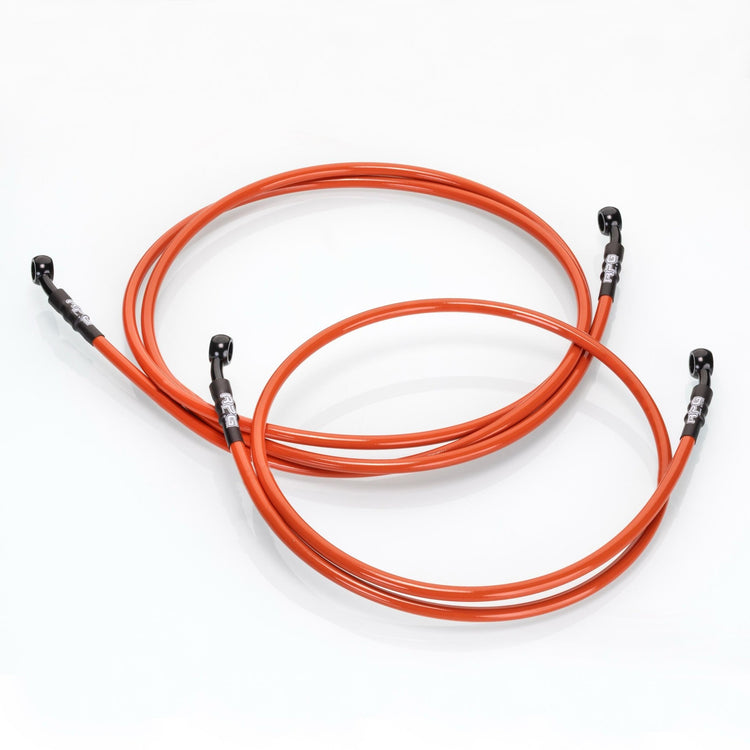 Bremsleitung Stahlflex RPG Tuning Universell Yamaha AeroxRacingProjectGermanyBremsleitungOrange110cm (vorne)Bremsfading vermeidenBremsleitungen TuningHochleistungsbremsen