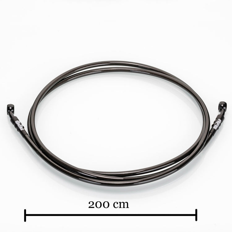 Bremsleitung Stahlflex RPG Tuning Universell Yamaha AeroxRacingProjectGermanyBremsleitungSchwarz200cm (hinten)Bremsfading vermeidenBremsleitungen TuningHochleistungsbremsen