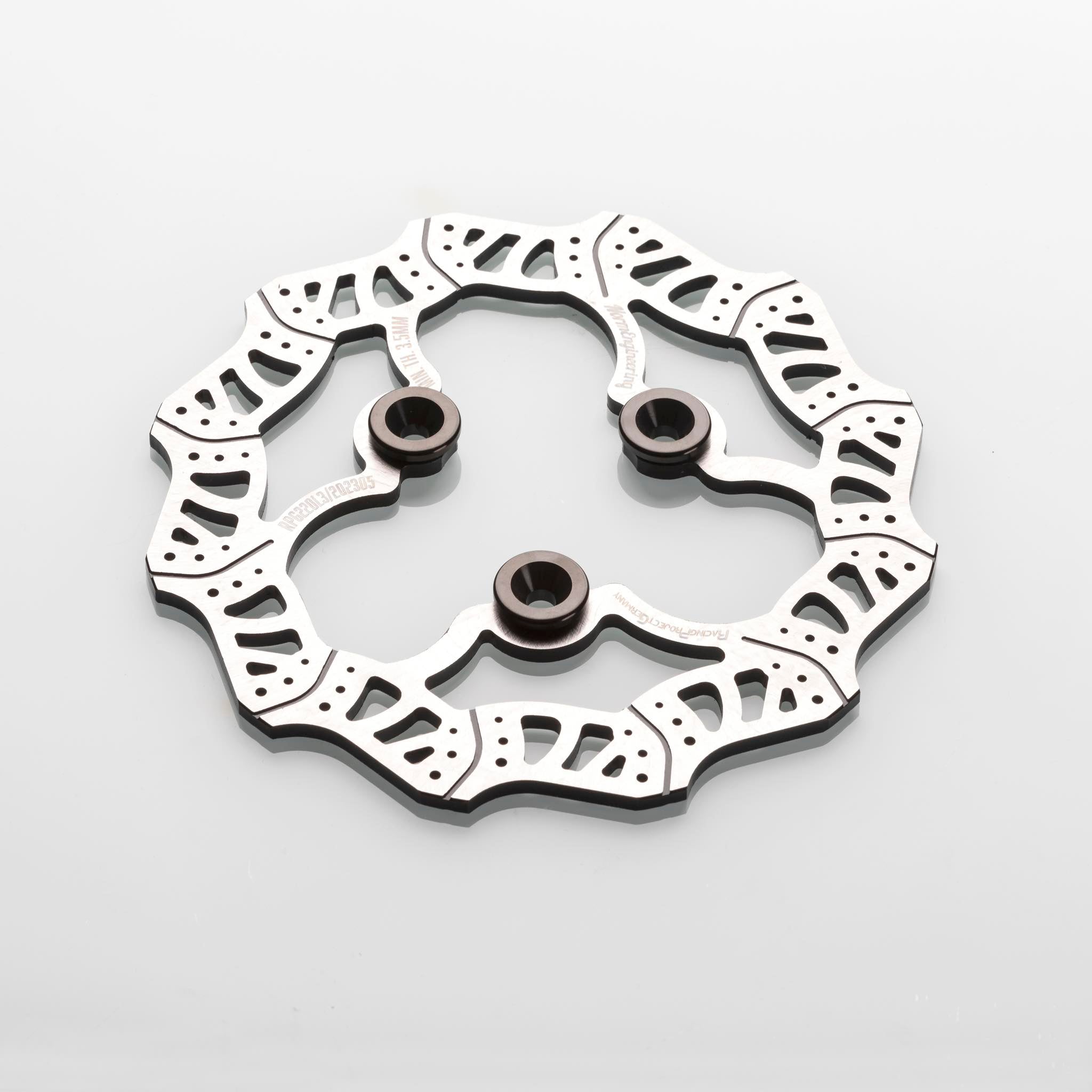 Bremsscheibe 220mm RPG Competition CNC, schwimmend für Yamaha Jog / AeroxRacingProjectGermanyM8Aluminium (orange)