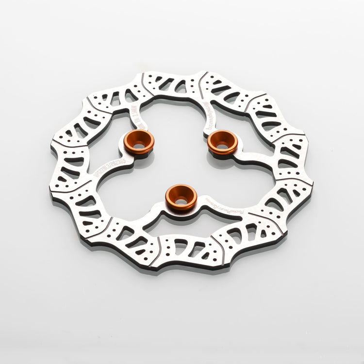 Bremsscheibe 220mm RPG Competition CNC, schwimmend für Yamaha Jog / AeroxRacingProjectGermanyM8Aluminium (orange)