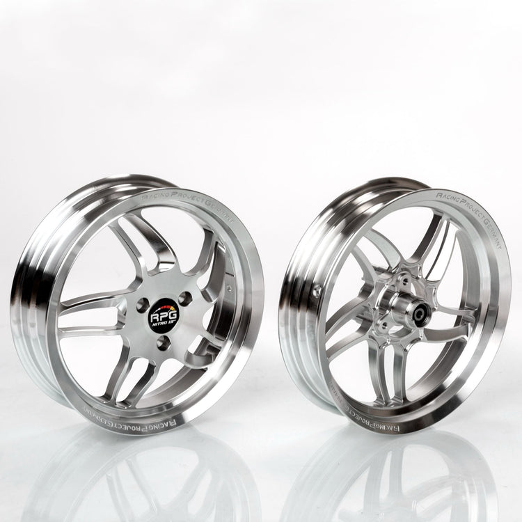 CNC Felgen Set 13 Zoll - Yamaha Aerox / MinarelliRacingProjectGermanyFelgeSilber13 ZollAluminiumgussCNC