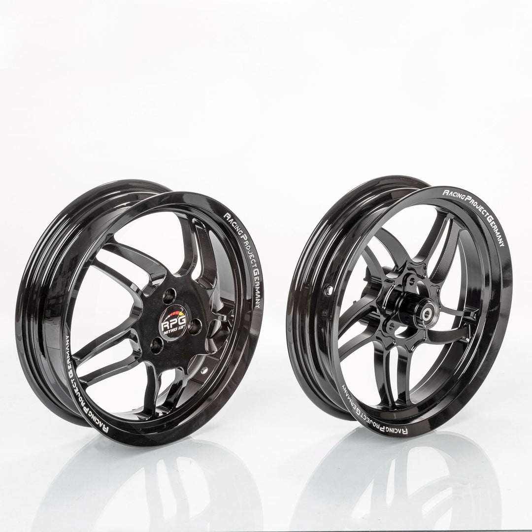 CNC Felgen Set 13 Zoll - Yamaha Aerox / MinarelliRacingProjectGermanyFelgeSchwarz13 ZollAluminiumgussCNC