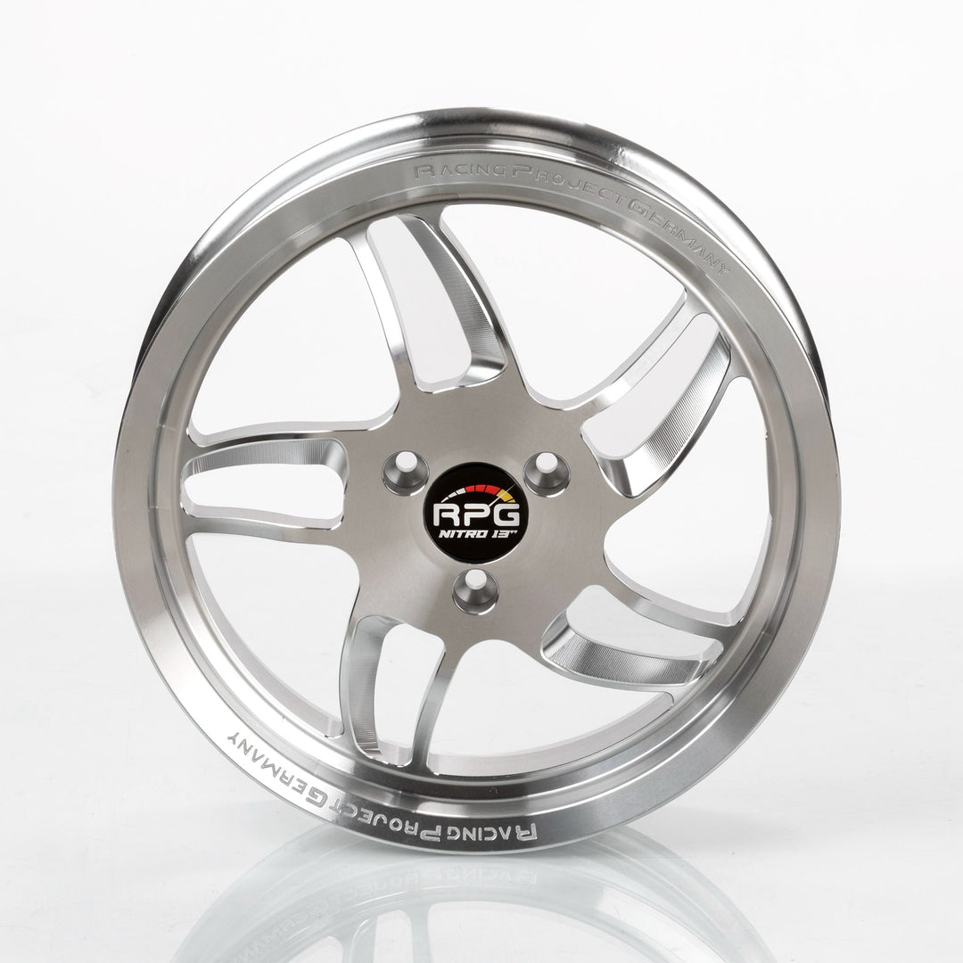 CNC Felgen Set 13 Zoll - Yamaha Aerox / MinarelliRacingProjectGermanyFelgeSilber13 ZollAluminiumgussCNC