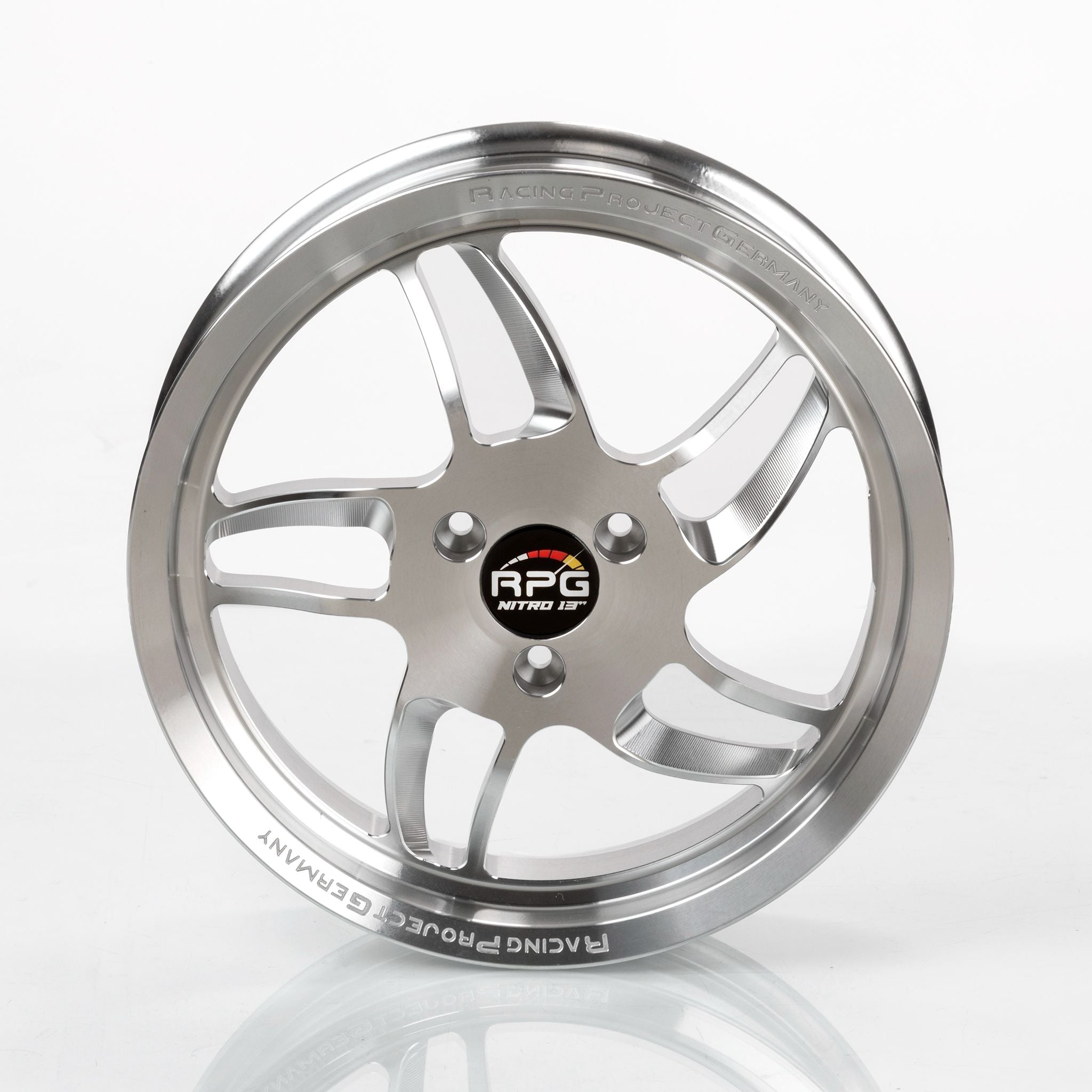 CNC Felgen Set 13 Zoll - Yamaha Aerox / MinarelliRacingProjectGermanyFelgeSilber13 ZollAluminiumgussCNC