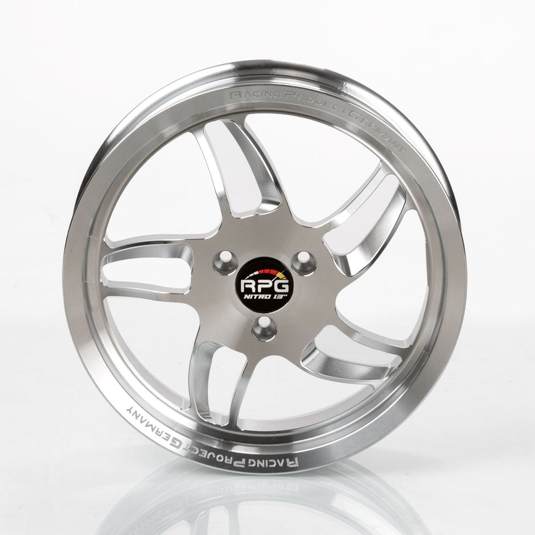 CNC Felgen Set 13 Zoll - Yamaha Aerox / MinarelliRacingProjectGermanyFelgeSilber13 ZollAluminiumgussCNC