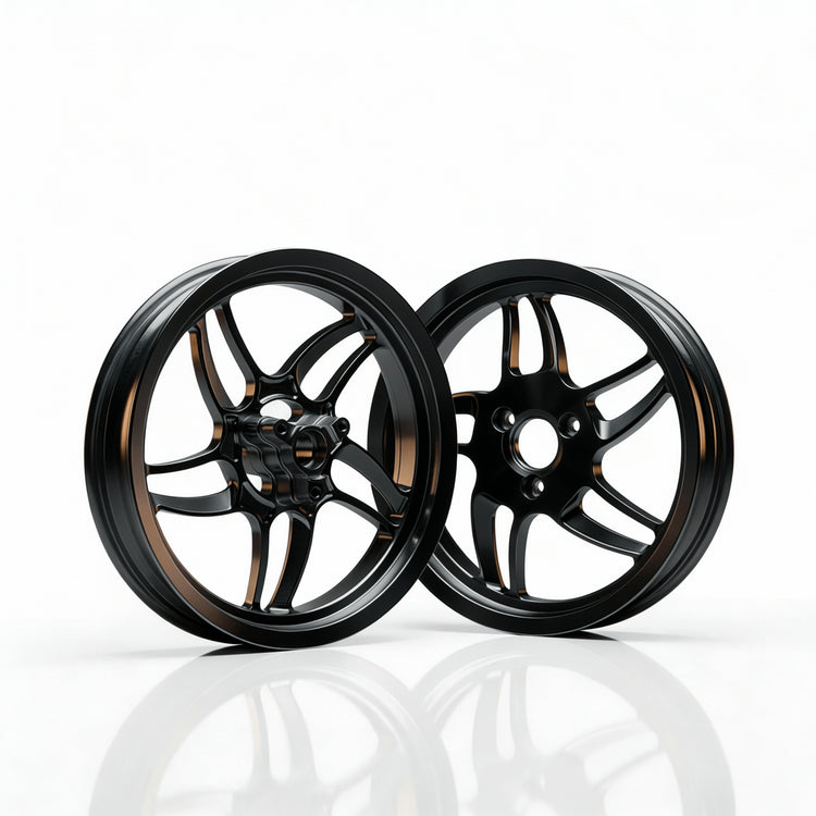 CNC Felgen Set 13 Zoll - Yamaha Aerox / MinarelliRacingProjectGermanyFelgenSchwarz13 ZollAluminiumgussCNC