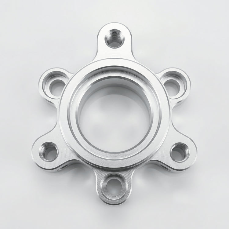 CNC gefräster Doppelbremsscheibenadapter für RPG Nitro 13" FelgenRacingProjectGermanyAdapterSilber13 ZollBremsen UpgradeBremsscheiben Adapter