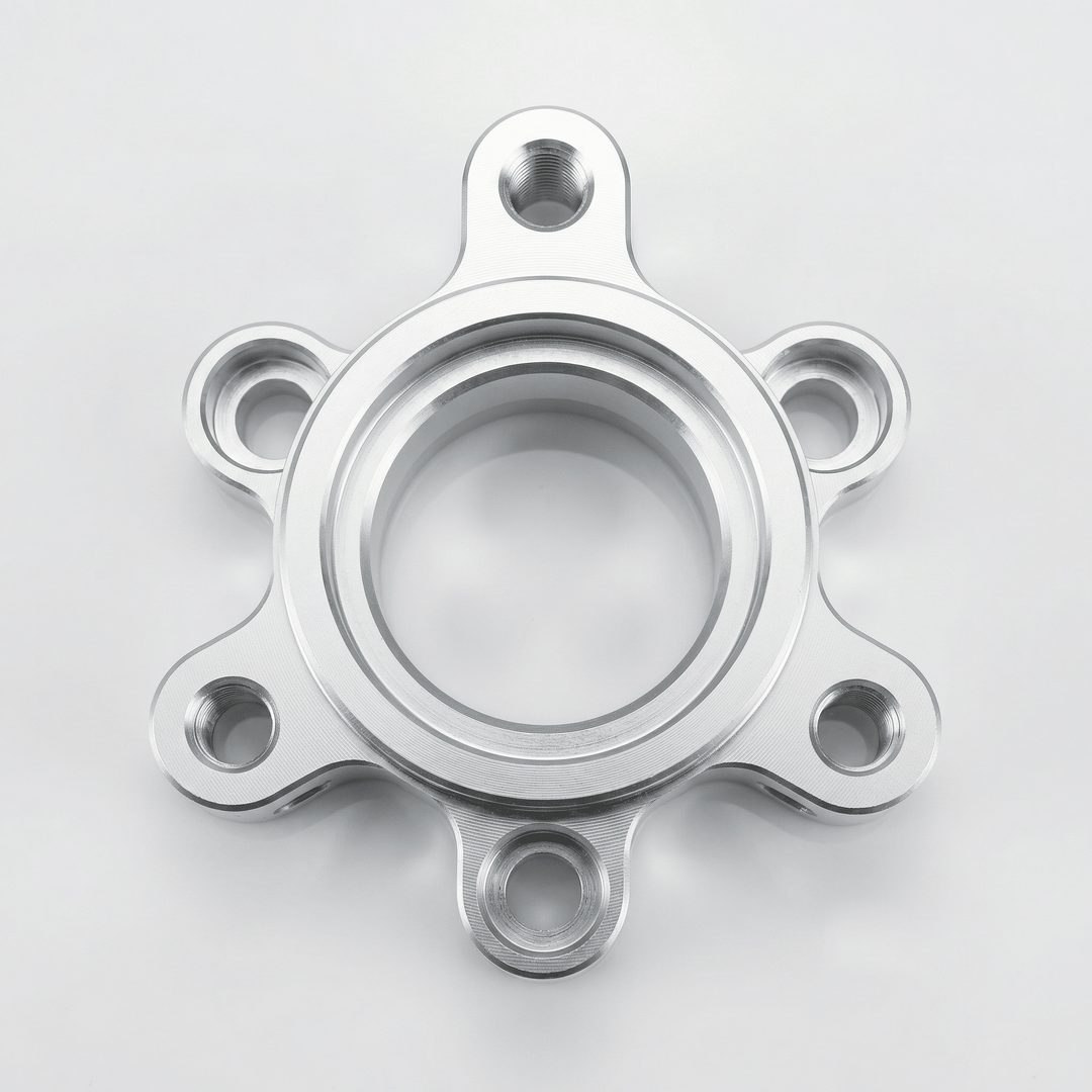 CNC gefräster Doppelbremsscheibenadapter für RPG Nitro 13" FelgenRacingProjectGermanyAdapterSilber13 ZollBremsen UpgradeBremsscheiben Adapter