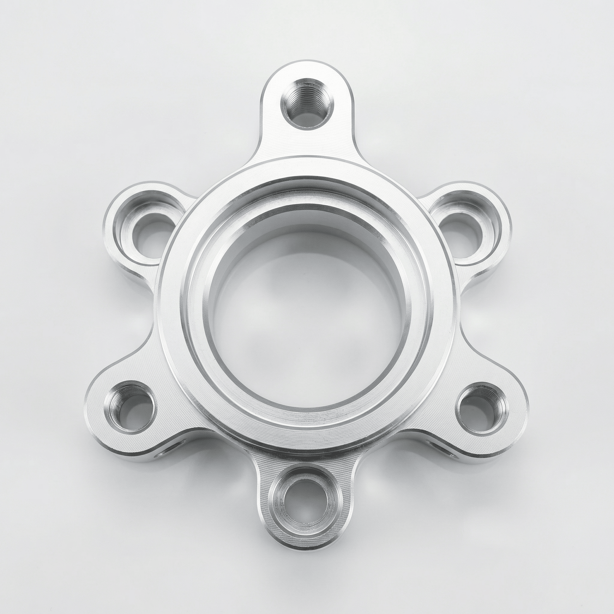 CNC gefräster Doppelbremsscheibenadapter für RPG Nitro 13" FelgenRacingProjectGermanyAdapterSilber13 ZollBremsen UpgradeBremsscheiben Adapter