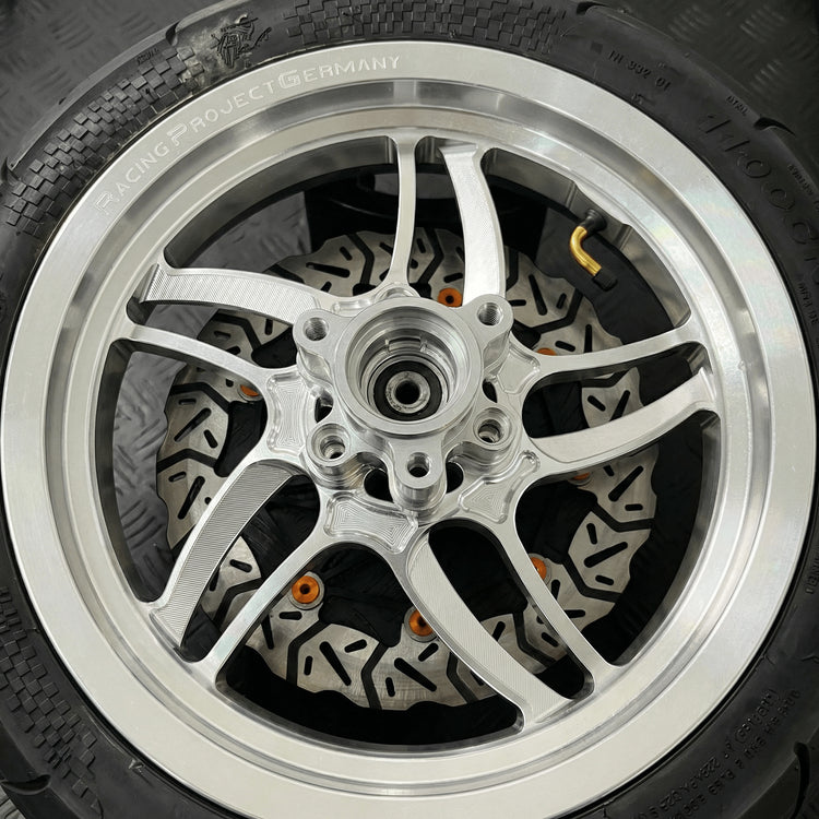 CNC gefräster Doppelbremsscheibenadapter für RPG Nitro 13" FelgenRacingProjectGermanyAdapterSchwarz13 ZollBremsen UpgradeBremsscheiben Adapter