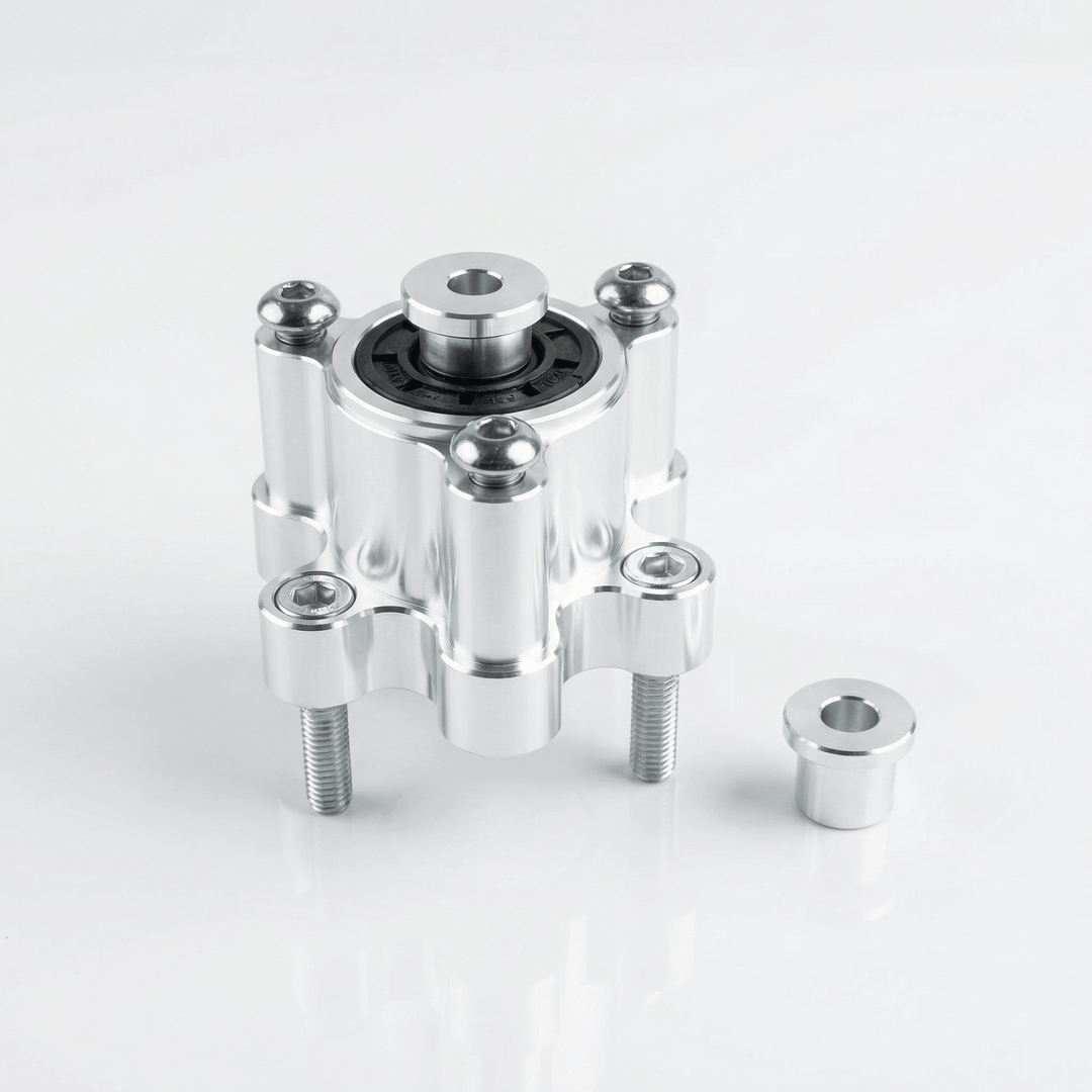 CNC gefräster Doppelbremsscheibenadapter für RPG Nitro 13" FelgenRacingProjectGermanyAdapterSilber13 ZollBremsen UpgradeBremsscheiben Adapter