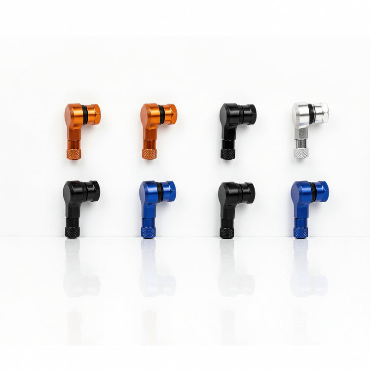 CNC Reifenventile 90° - 2 Stück - UniversellRacingProjectGermanyReifenventileBlau11.3mm90°Aluminium