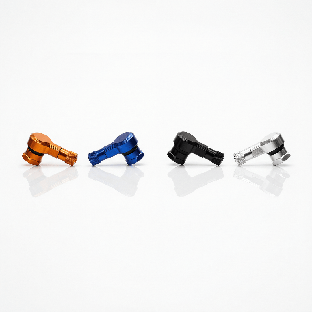 CNC Reifenventile 90° - 2 Stück - UniversellRacingProjectGermanyReifenventileBlau11.3mm90°Aluminium