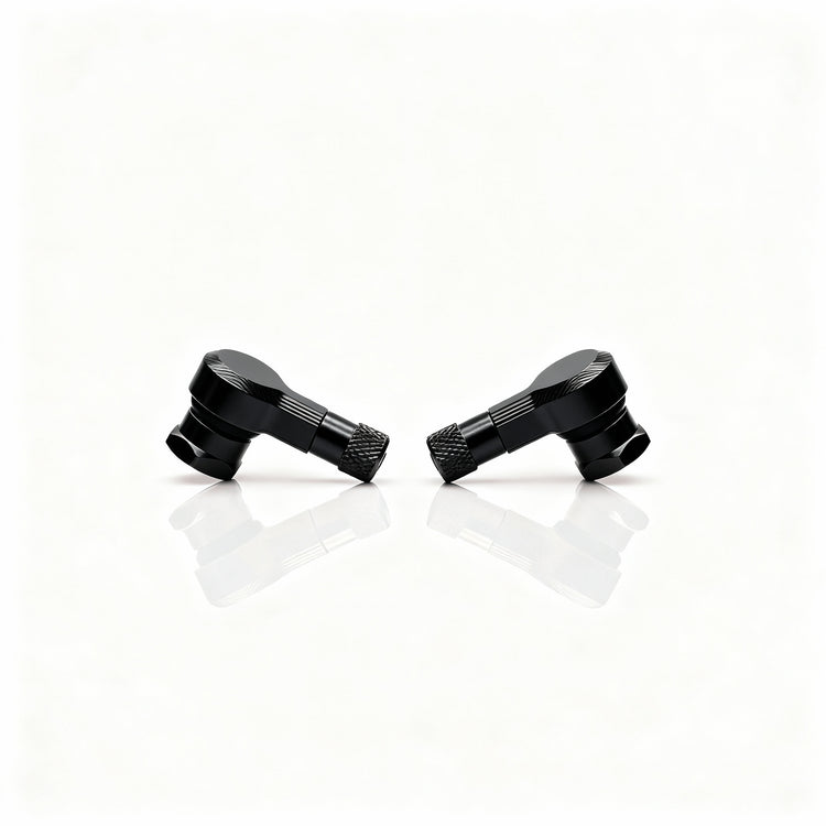 CNC Reifenventile 90° - 2 Stück - UniversellRacingProjectGermanyReifenventileSchwarz11.3mm90°Aluminium