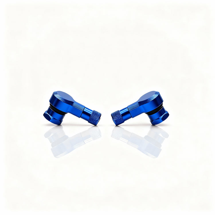 CNC Reifenventile 90° - 2 Stück - UniversellRacingProjectGermanyReifenventileBlau11.3mm90°Aluminium