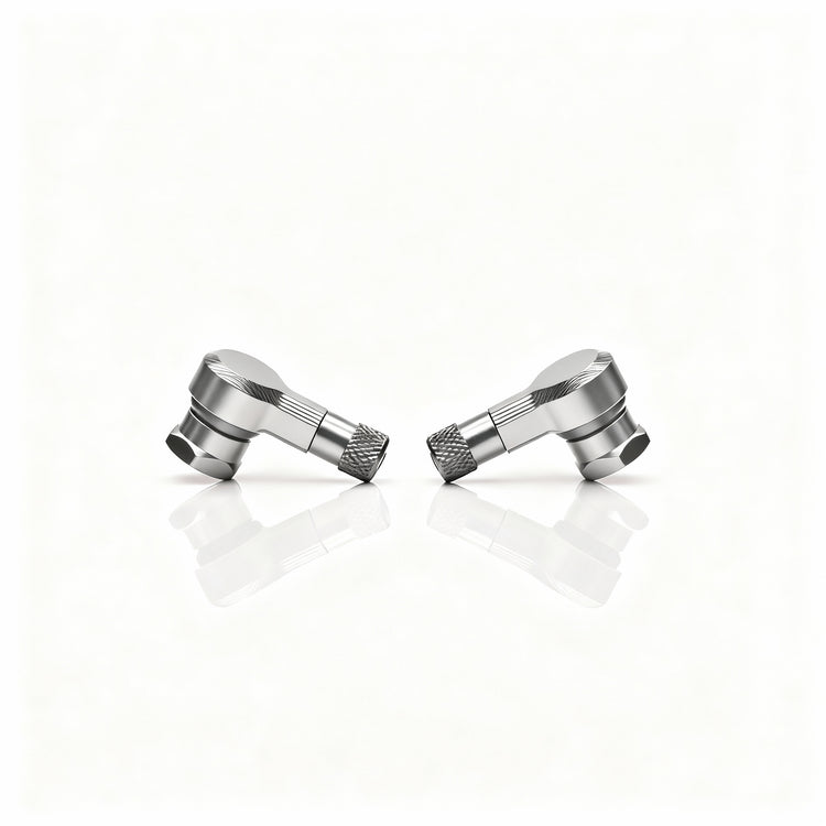 CNC Reifenventile 90° - 2 Stück - UniversellRacingProjectGermanyReifenventileSilber11.3mm90°Aluminium
