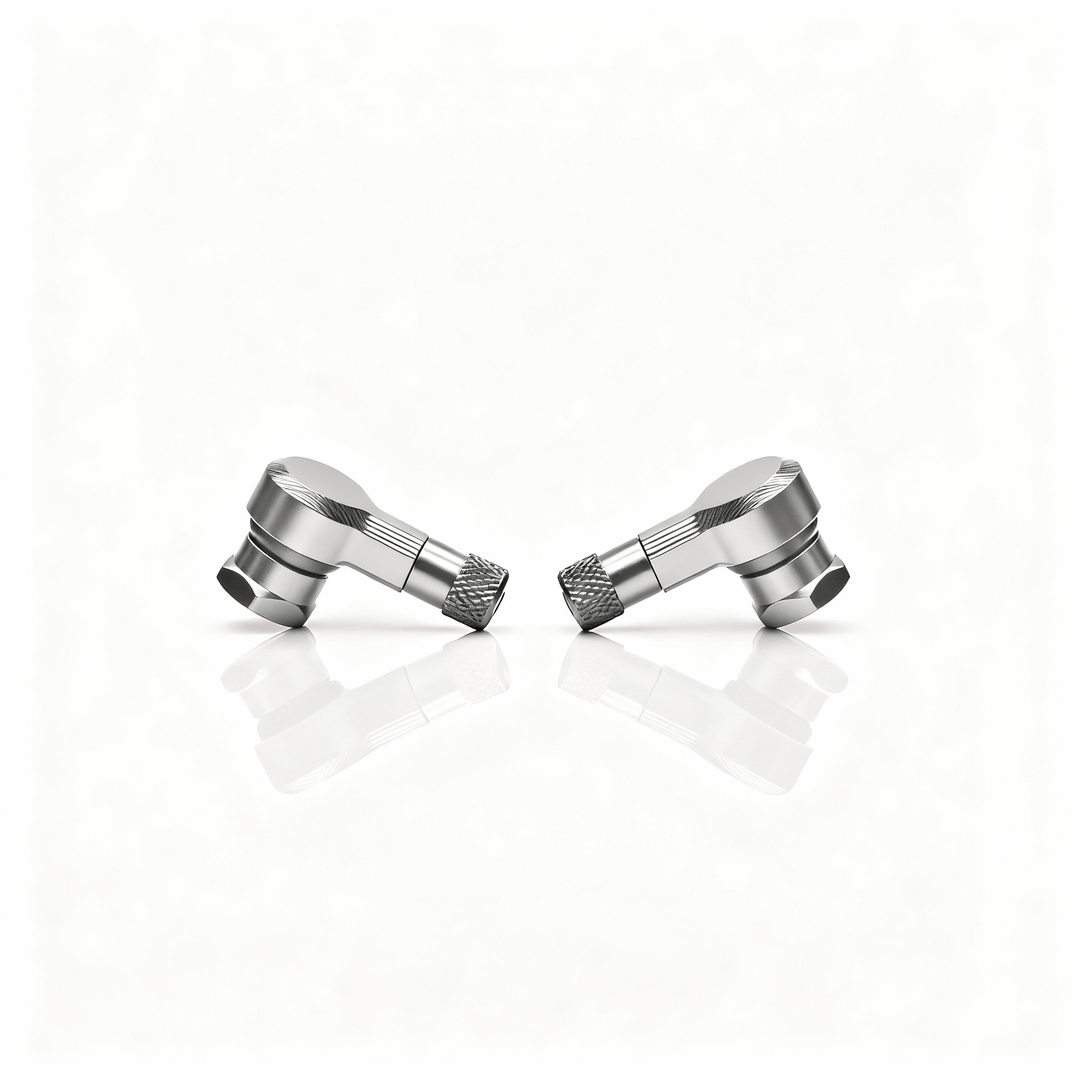 CNC Reifenventile 90° - 2 Stück - UniversellRacingProjectGermanyReifenventileSilber11.3mm90°Aluminium