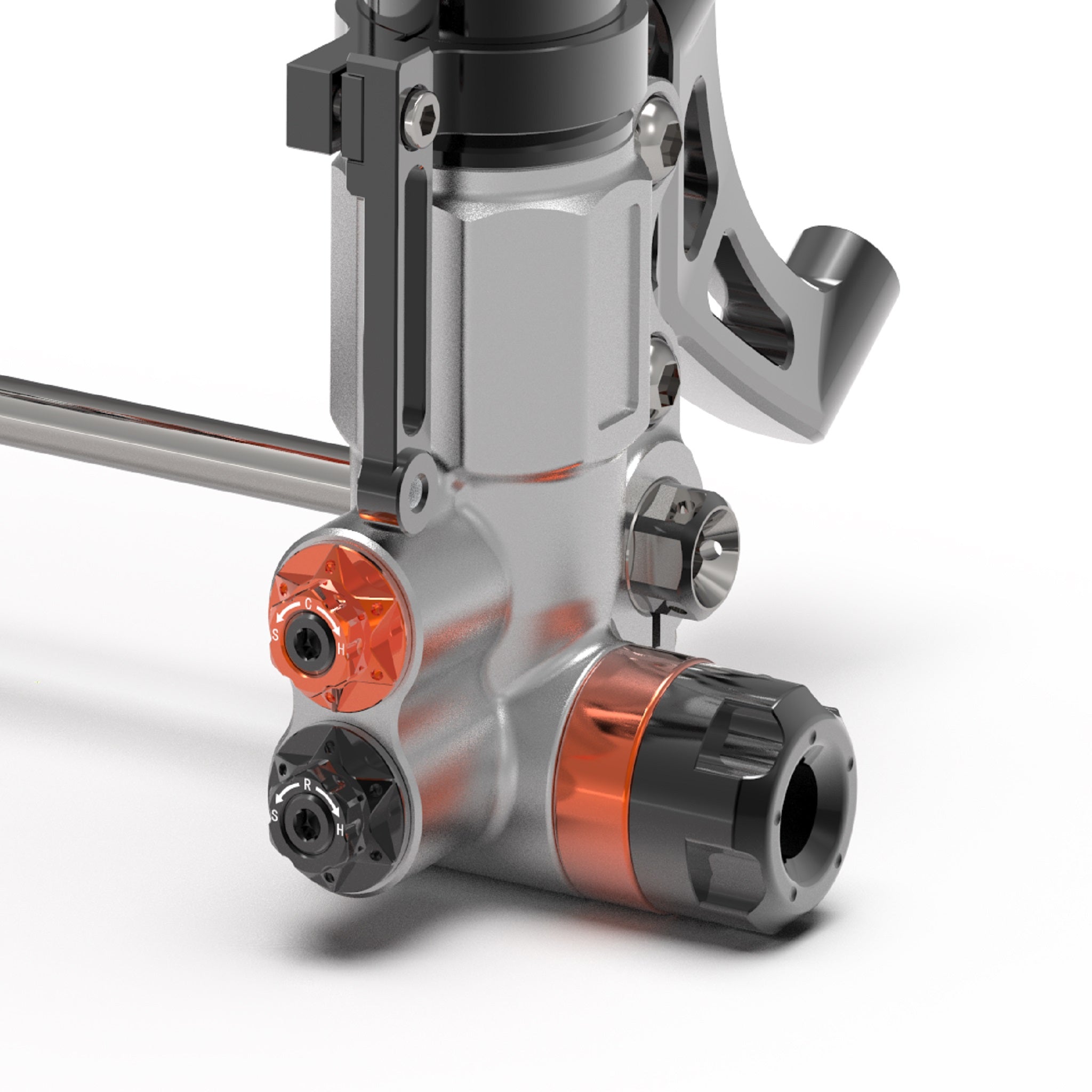 RPG aluminum-POM crash pads – Universally usable for fork tubes